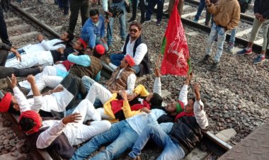 भारत बन्द पर कहीं ट्रेनो को रोकने कहीं बाज़ार बन्द कराने निकले सपाईयों से पुलिस की झड़प