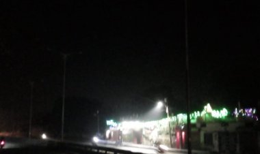 अंधेरे में है रीवा राष्ट्रीय राजमार्ग, बंद पड़ी है स्ट्रीट लाइटें