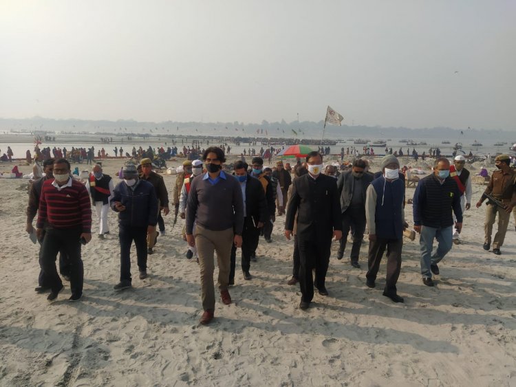 अपर मुख्य सचिव ने मेला क्षेत्र का भ्रमण कर तैयारियों का लिया जायज़ा