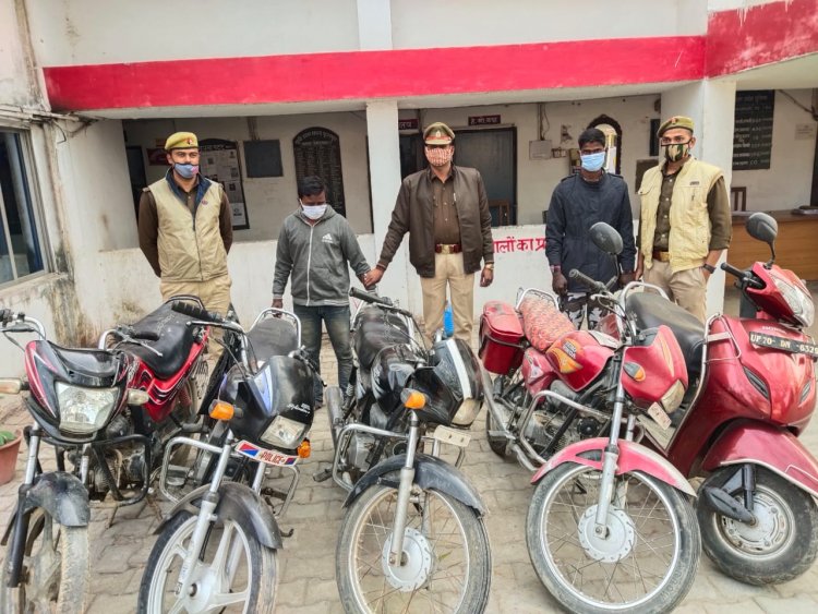 फूलपुर में 2 शातिर चोर गिरफ्तार