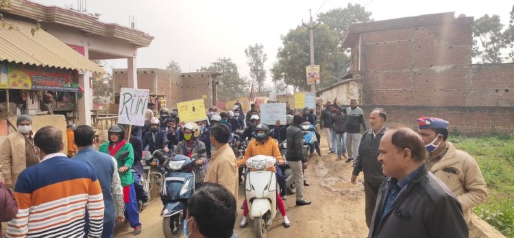 राष्ट्रीय सड़क सुरक्षा मासिक कार्यक्रम के सातवें दिवस ’’महिला बाइकोत्थान रैली’’ का किया गया आयोजन