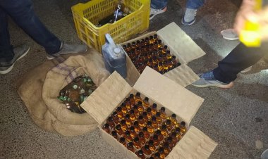 प्रयागराज मे पुलिस और बदमाश के बीच मुठभेड़, शराब माफिया गिरफ़्तार