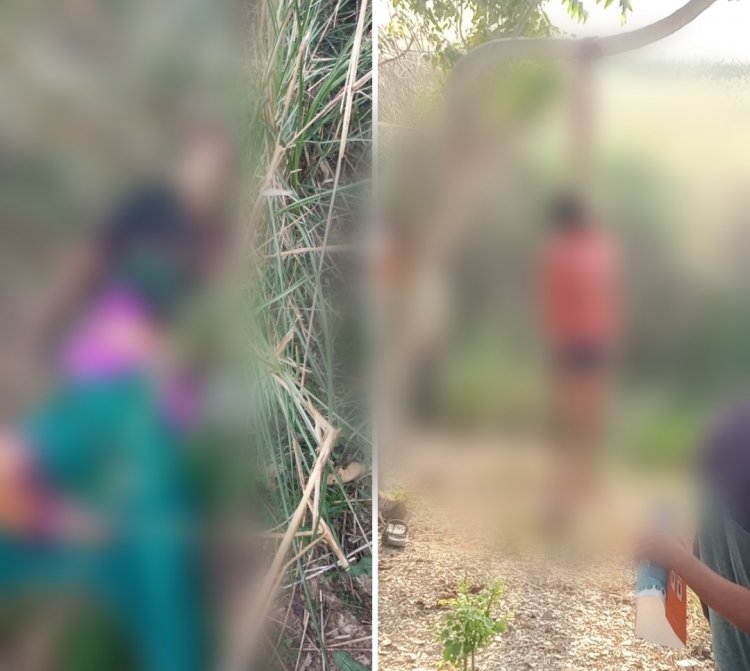 प्रयागराज में पति पत्नी का मिला शव, पति की लाश पेड़ से लटकती मिली