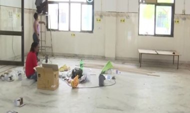 लखनऊ के हज हाउस में कोविड अस्पताल