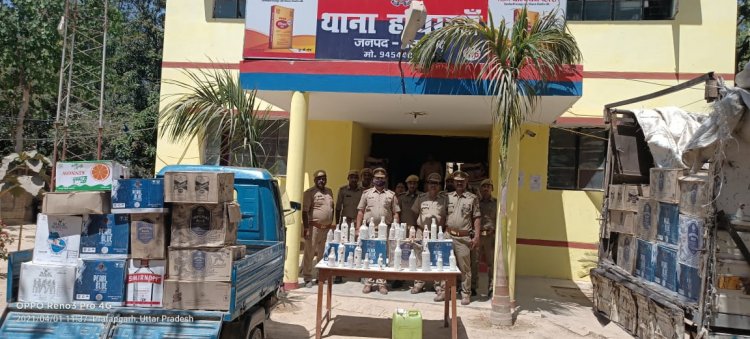 प्रतापगढ़ में तक़रीबन 22 लाख अवैध शराब बरामद