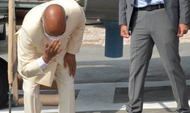 पहली बार गांव पहुंचे राष्ट्रपति कोविंद जन्मभूमि पर हुए पर नतमस्तक