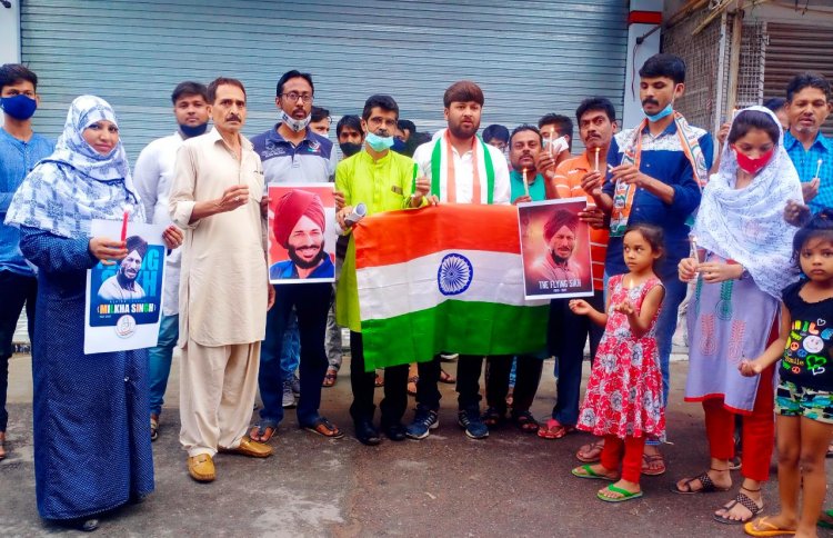 प्रयागराज: मिल्खा सिंह: "फ्लाइंग सिख" के निधन पर कांग्रेसियों दी श्रद्धांजलि
