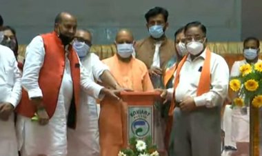 मुख्यमंत्री योगी ने कहा, कोरोना काल में भी नहीं थमा विकास कार्य का पहिया