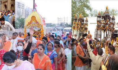 वृंदावन नगर सहित श्रीकृष्ण जन्मभूमि में निकली जगन्नाथ रथयात्रा