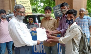 दिशा छात्र संगठन की ओर से इविवि में जुलूस और कुलपति को ज्ञापन