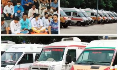 सरकार से वार्ता बेनतीजा होने से हड़ताल पर चले गये 108 और 102 के एंबुलेंस चालक
