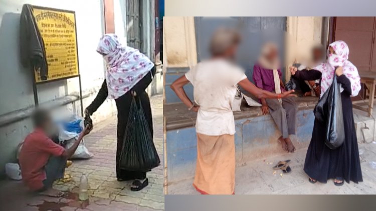प्रयागराज की दिव्यांग नसीमा बेगम न बोल, न सुन सकती है, फिर भी जरूरतमंदों के लिए घर निकली