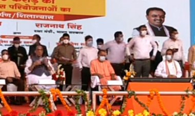 रक्षामंत्री ने 1710 करोड़ की 180 परियोजनाओं का लोकार्पण और शिलान्यास किया