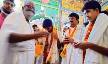 राजा भैया ने जनसेवा संकल्प यात्रा से किया चुनावी शंखनाद