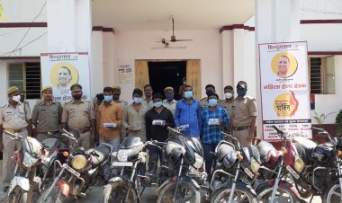 फतेहपुर: पुलिस ने अंतरजनपदीय मोटरसाइकिल चोर गिरोह का किया पर्दाफाश