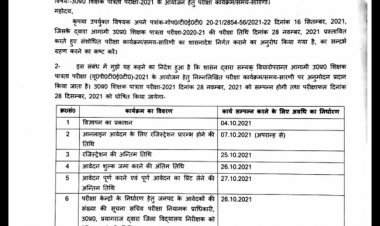 यूपी टीईटी की परीक्षा 28 नवम्बर व परीक्षाफल 28 दिसम्बर को