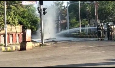 प्रयागराजः सीएनजी रिसाव होने से दो घंटे बाधित रहा यातायात