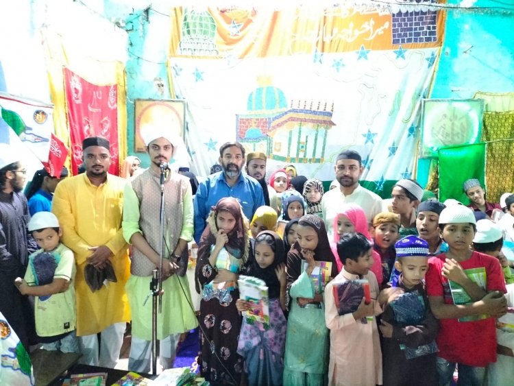 जश्ने ईद मिलादुन्नबी बहादुरगंज बड़े दारा में हर्ष उल्लास के साथ मनाया गया