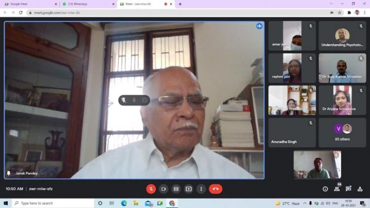 ईश्वर शरण महाविद्यालय में मेंटल हेल्थ एण्ड सुसाइडल प्रिवेंशन अवेयरनेस पर एक दिवसीय राष्ट्रीय वेबिनार