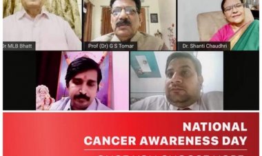 प्रयागराज: राष्ट्रीय कैंसर जागरूकता दिवस पर ऑनलाइन स्वास्थ्य परिचर्चा