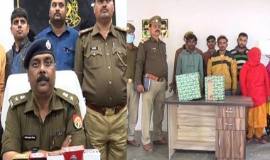 मंदिर से चोरी 17 मूर्तियों के साथ दो सगी बहनों समेत छह चोर गिरफ्तार