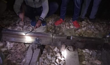 इटावा: दिल्ली-हावड़ा रेलमार्ग के बलरई में पटरी हुई फ्रैक्चर, ढाई घंटे बाधित रहा डाउन ट्रैक