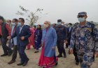 राज्यपाल आनंदीबेन ने महात्मा बुद्ध के जन्मस्थली लुम्बिनी का भ्रमण किया