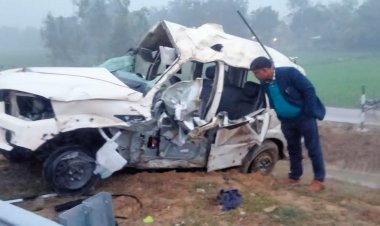 सुलतानपुर : पूर्वांचल एक्सप्रेसवे पर सड़क दुर्घटना में चार की मौत