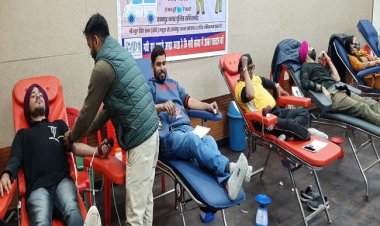 पुलिस कमिश्नरेट के 30वें रक्तदान शिविर में 21 लोगों ने किया रक्तदान