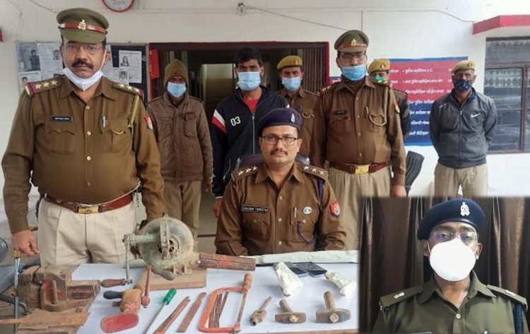 मथुरा : कोठरी में अवैध शस्त्र फैक्ट्री का भंडाफोड़, एक आरोपित गिरफ्तार