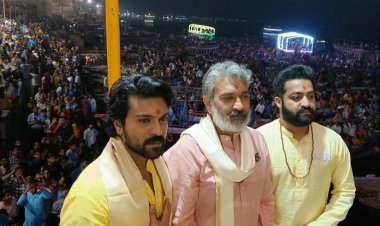 अभिनेता जूनियर एनटीआर ने देखी काशी की गंगा आरती, किया गंगा पूजन