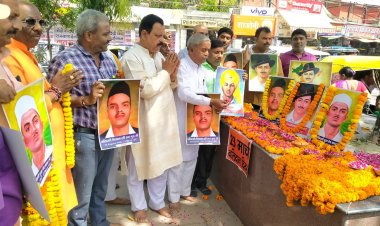 शहादत दिवस पर याद किये शहीद-ए-आजम भगत सिंह-सुखदेव व राजगुरु