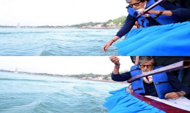 मां गंगा की गोद में पहुंचे अमिताभ बच्चन, शेयर की ख़ूबसूरत कविता