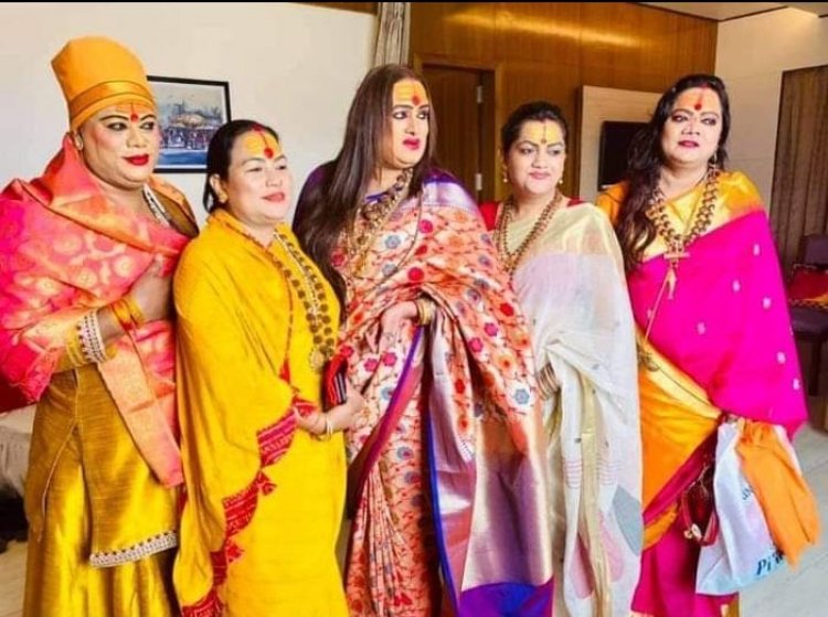 किन्नर अखाड़ा के आचार्य महामंडलेश्वर ने प्रधानमंत्री और मुख्यमंत्री को दी बधाई