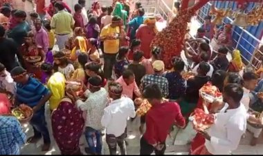 आस्था के साथ चैती नवरात्र शुरू, मां छिन्नमस्तिके दरबार में श्रद्धालुओं की उमड़ी भीड़