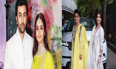 'रणबेलिया' की हल्दी की रस्म निभाने पहुंचीं नीतू कपूर और रिद्धिमा