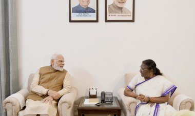 प्रधानमंत्री नरेन्द्र मोदी ने द्रौपदी मुर्मू को भारत की पहली आदिवासी महिला राष्ट्रपति चुनाव दितने पर उनको बधाई देते हुए