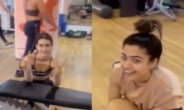 बिछड़ी बहनों की तरह जिम में बातें करते कृति और रश्मिका का वीडियो वायरल