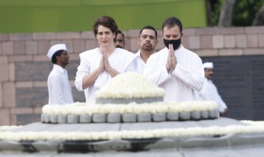 राहुल और प्रियंका ने पूर्व प्रधानमंत्री राजीव गांधी को दी श्रद्धांजलि