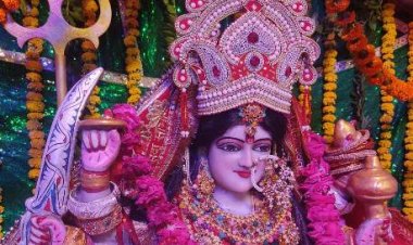 कन्या पूजन कर भक्तों ने किया शारदीय नवरात्रि व्रत पूर्ण