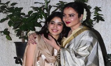 'मिली' की स्पेशल स्क्रीनिंग में पहुंची रेखा ने देसी अवतार में ढाया कहर