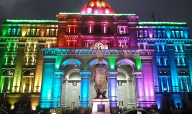 गणतंत्र दिवस की पूर्व संध्या पर फसाड लाइट से जगमग हुआ विधानभवन और लोकभवन