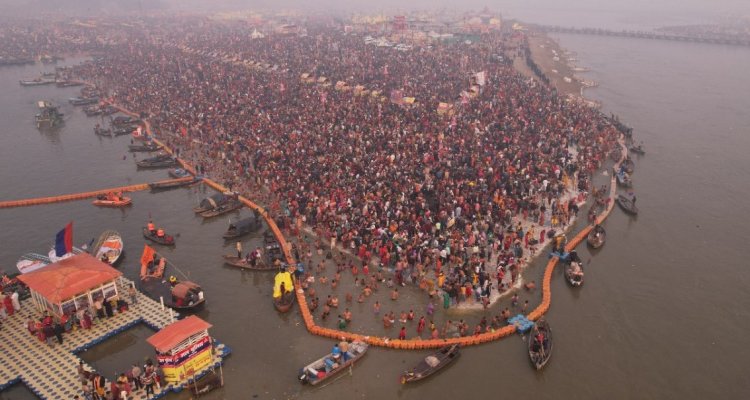 प्रयागराज में उमड़ा आस्था का जन सैलाब, 2.09 करोड़ लोगों ने संगम में किया स्नान