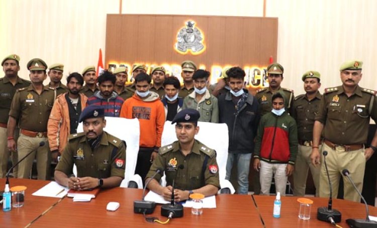 नैनी पुलिस ने अन्तरजनपदीय वाहन चोर गैंग का किया भंडाफोड़, सात गिरफ्तार
