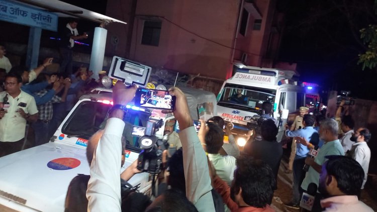 एनकाउंटर अपडेट : रात करीब डेढ़ बजे असद और गुलाम के शव झांसी से हुए रवाना