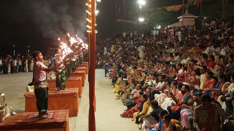 गंगा सप्तमी : अस्सी घाट पर मां गंगा की प्रतिमा के समक्ष विशेष भव्य आरती