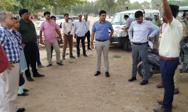 जिलाधिकारी ने परेड में योग दिवस की तैयारियों का लिया जायजा