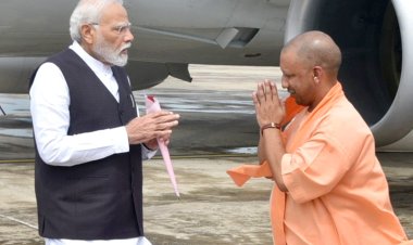 प्रधानमंत्री नरेन्द्र मोदी का महिला लाभार्थियों ने किया स्वागत