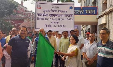 मुख्य आयकर आयुक्त के नेतृत्व में निकली 'वाकाथन रैली'