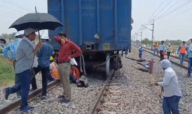 कानपुर-प्रयागराज डीएफ़सी रेलवे ट्रैक पर यातायात बंद